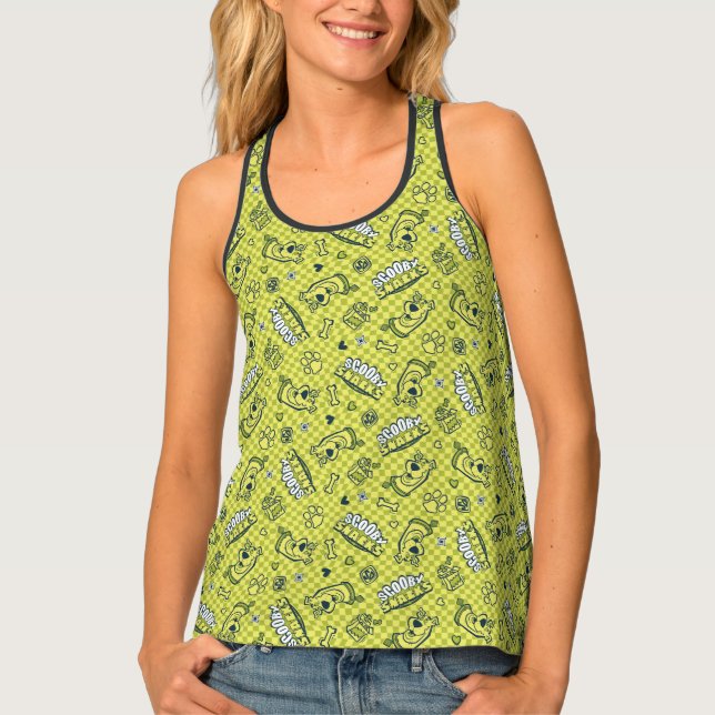 Scooby Snacks Galore Checker Pattern Tank Top (Front)