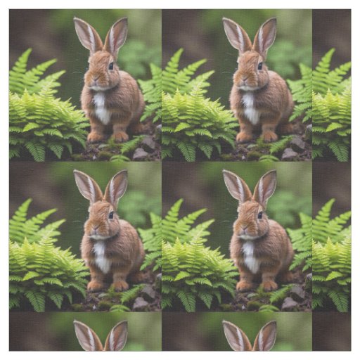 "Scooby the Dwarf Bunny: A Little Ball of Joy" Fabric