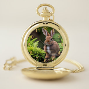 "Scooby the Dwarf Bunny: A Little Ball of Joy" Pocket Watch