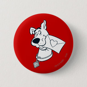 Scooby Valentine's Day Button