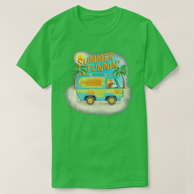 ScoobyDoo Summer Funnin Mystery Machine  T-Shirt (Design Front)