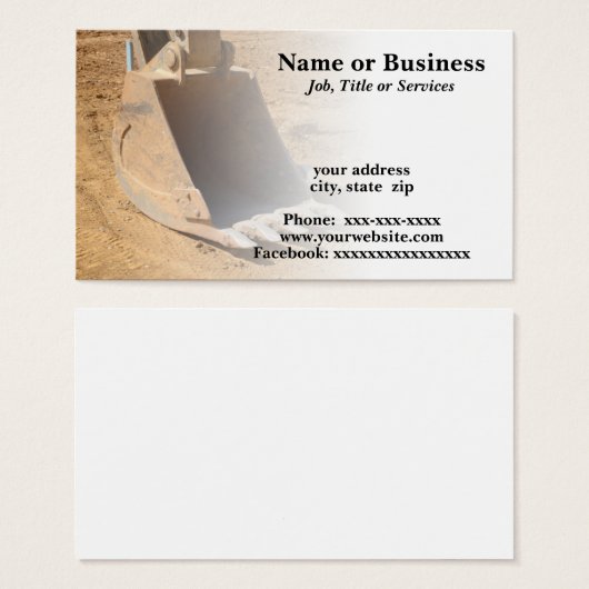 scoop for a backhoe (Front & Back)