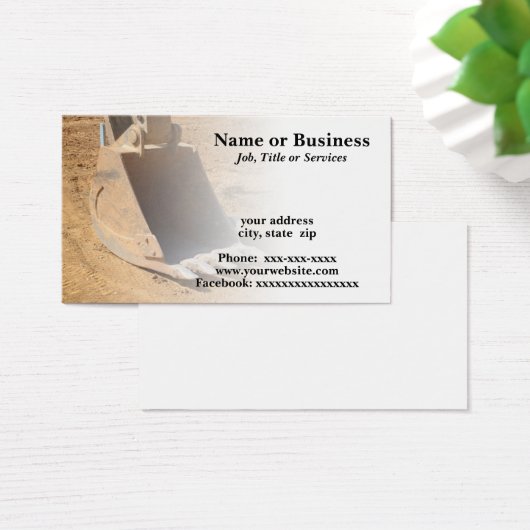 scoop for a backhoe (Desk)