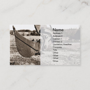 scoop for backhoe business card
