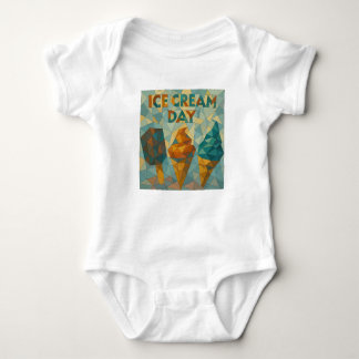 Scoop Into Joy – It’s Ice Cream Day! Baby Bodysuit