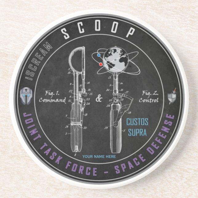 SCOOP Morale Sandstone Coaster (Front)