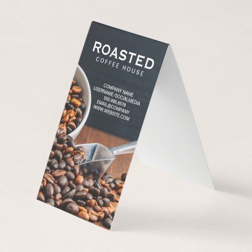 Scoop of Coffee Beans Business Card