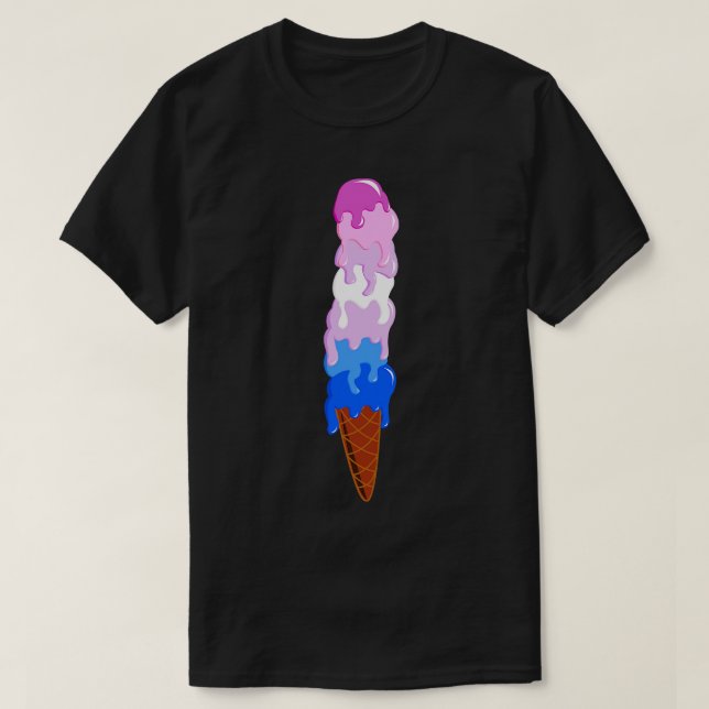 Scooped High for Pride 1 T-Shirt (Design Front)