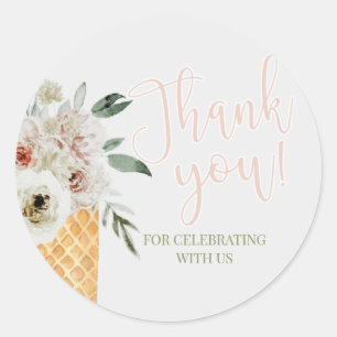 Scooped up, Bridal Shower, Bride, Invitation ScooP Classic Round Sticker