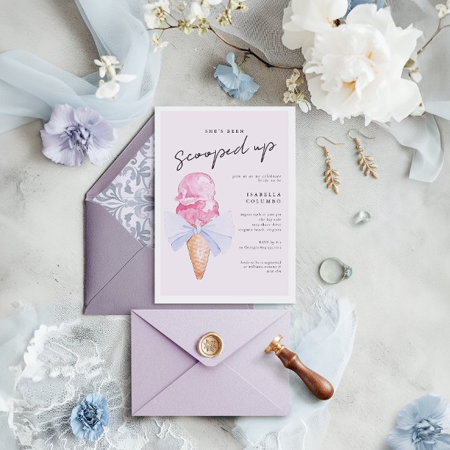 Scooped Up Bridal Shower Invitation  (Scooped Up Bridal Shower Invitation )