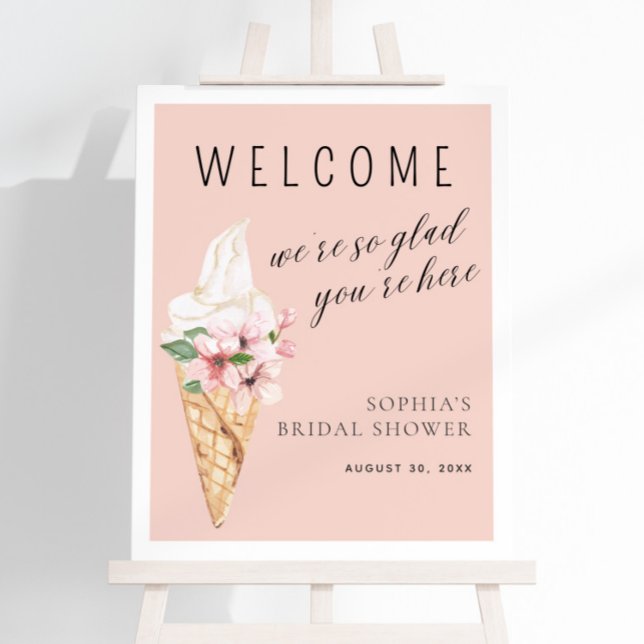 Scooped Up Bridal Shower Welcome Sign (Creator Uploaded)