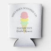 Scooped Up Ice Cream Bridal Shower Can Cooler (Front)