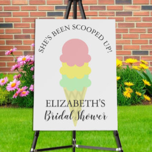 Scooped Up Ice Cream Bridal Shower Foam Board