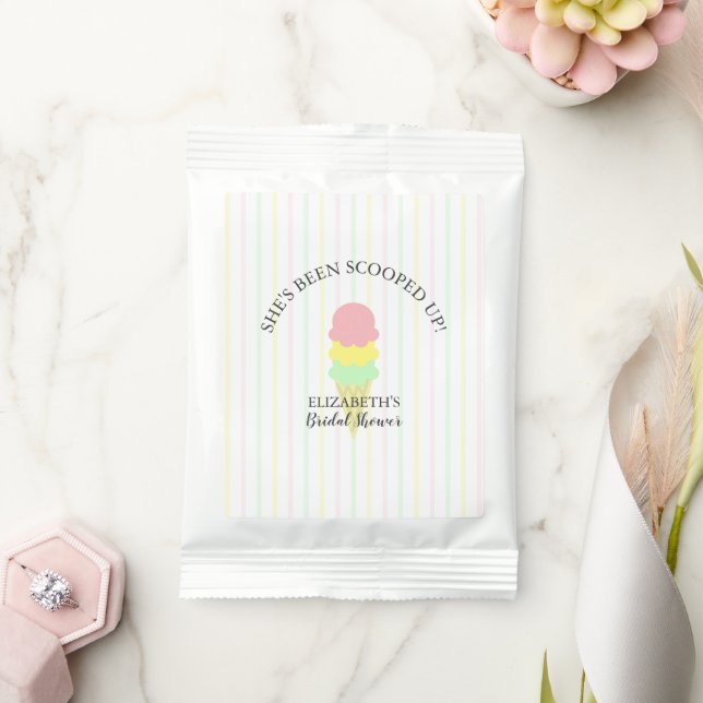 Scooped Up Ice Cream Bridal Shower Lemonade Drink Mix (Wedding)
