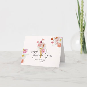Scooped Up Ice Cream Bridal Shower Letterpress Thank You Card