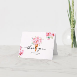 Scooped Up Ice Cream Bridal Shower Letterpress Thank You Card