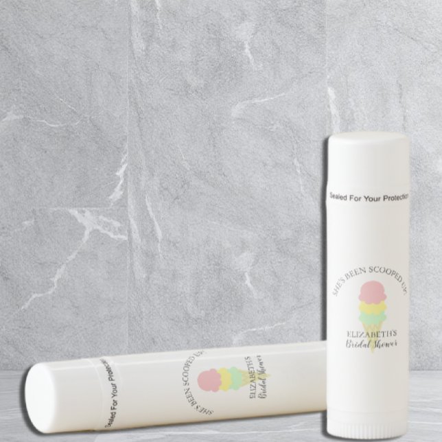 Scooped Up Ice Cream Bridal Shower Lip Balm (Creator Uploaded)