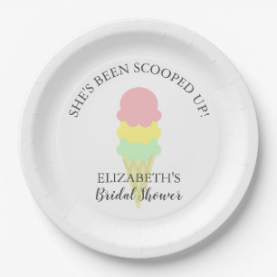 Scooped Up Ice Cream Bridal Shower Paper Plates