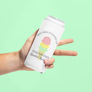 Scooped Up Ice Cream Bridal Shower Seltzer Can Cooler