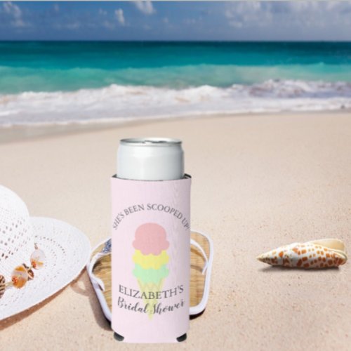 Scooped Up Ice Cream Bridal Shower Seltzer Can Cooler