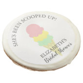 Scooped Up Ice Cream Bridal Shower Sugar Cookie (Angled)