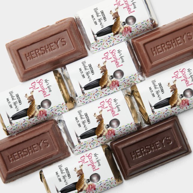 Scooped Up Strawberry Ice cream Bridal Shower Hershey's Miniatures (Assorted)