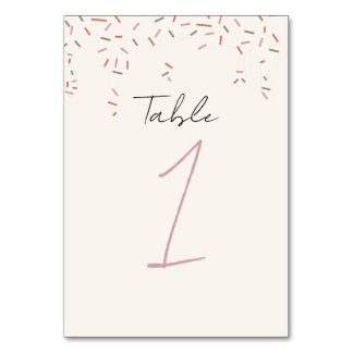 Scooped Up Table Number