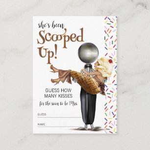 Scooped Up Vanilla Ice Cream Bridal Shower Enclosure Card