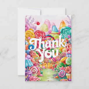 Scoops Candyland thank you card