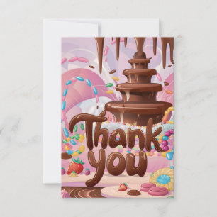 Scoops Chocolate thank you card