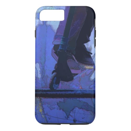 Scoot Booter _  Stunt Scooter Artwork iPhone 8 Plus7 Plus Case
