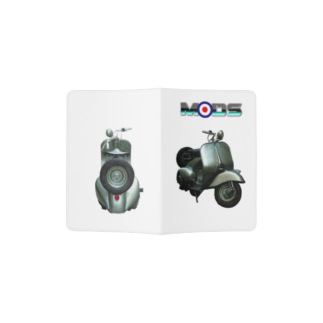 SCOOTA MODS PASSPORT COVER.LIMITED EDITION.. PASSPORT HOLDER (Opened)