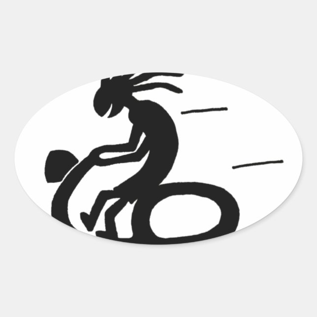 Scootapelli Oval Sticker (Front)