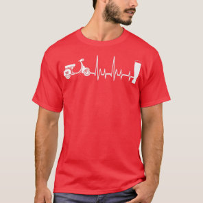 Scooter and beer  scooter rider moped scooter mope T-Shirt