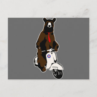 Scooter Bear Postcard