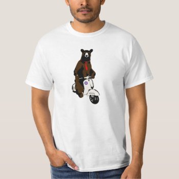 Scooter Bear T-shirt by UpsideDesigns at Zazzle
