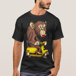 Scooter Bike Motorbike Scoot  Moped Monkey Scooter T-Shirt