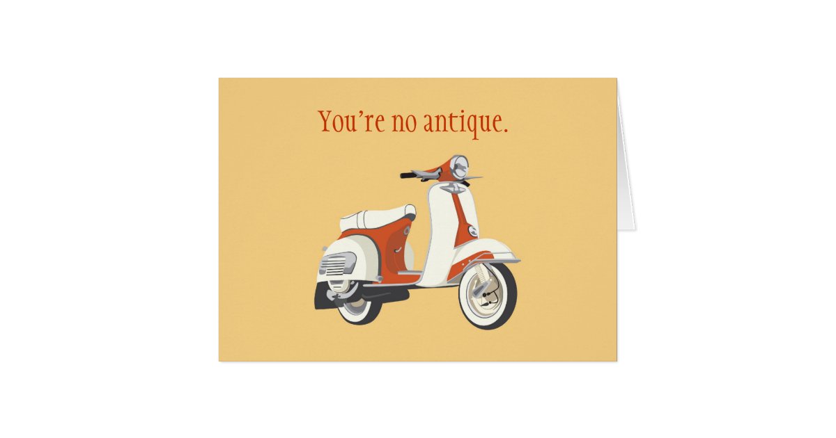 Scooter Birthday Card