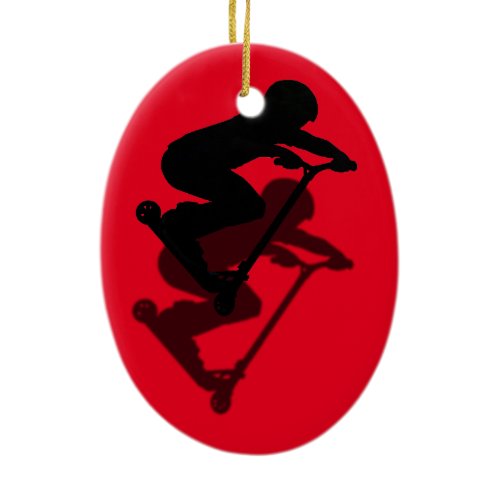 Scooter Boy - Stunt Scooter 5 Ceramic Ornament