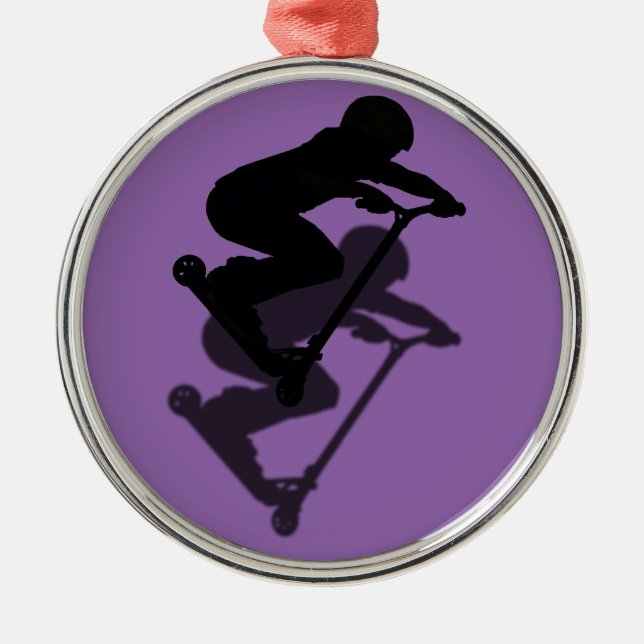 Scooter Boy - Stunt Scooter 5 Metal Ornament (Front)