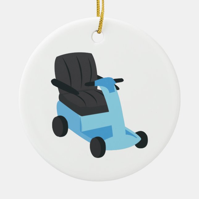 Scooter Ceramic Ornament (Front)