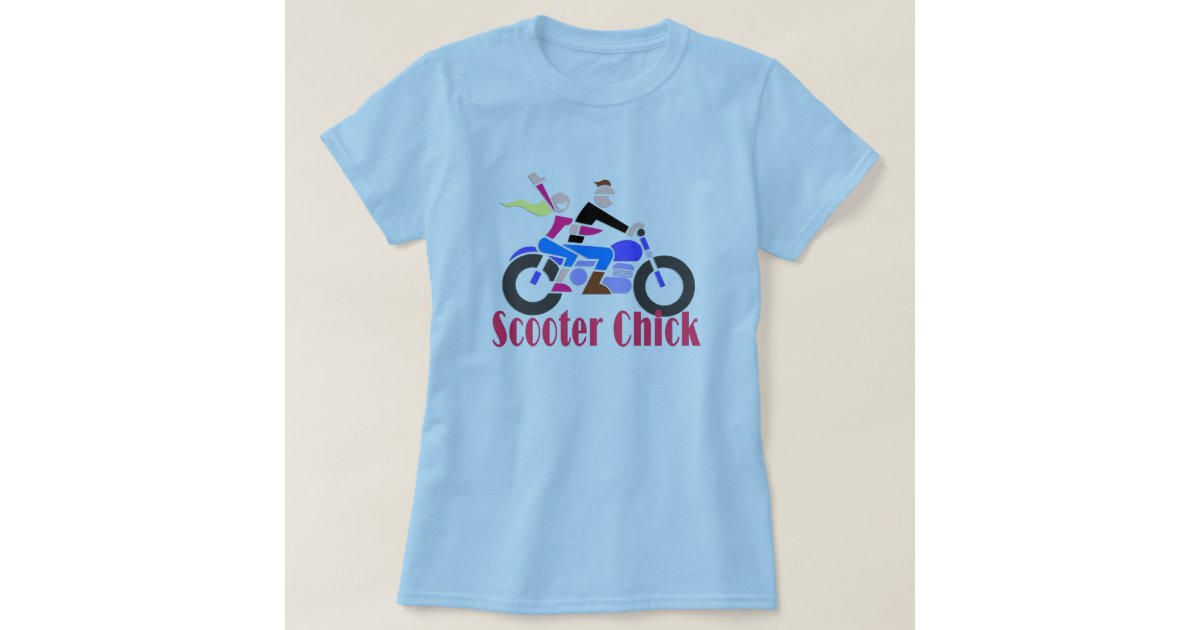 Scooter Chick Two TShirt Zazzle