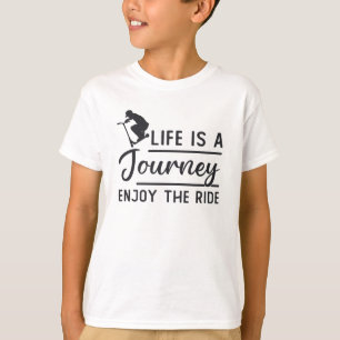 Scooter Driver Life Is A Journey Escooter Funny T-Shirt