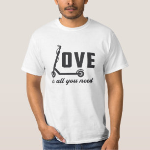Scooter Driver Love Is All You Need Stunt Vintage T-Shirt