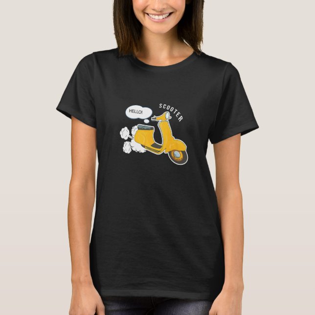 Scooter  Electric Stunt Moped Rider Motorcycle Bik T-Shirt (Front)