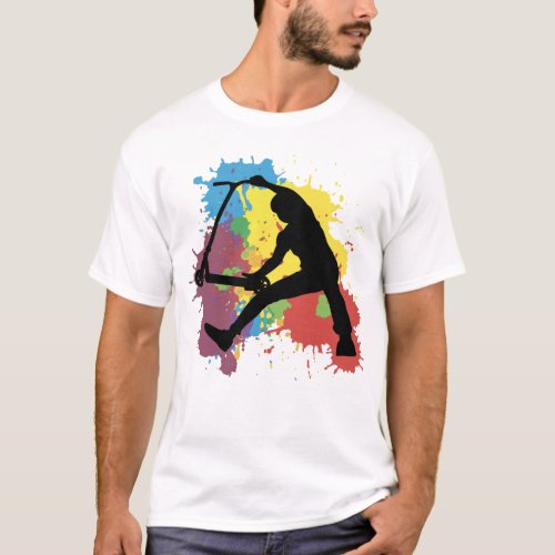 Scooter freestyle colorfull fingerwhip T_Shirt