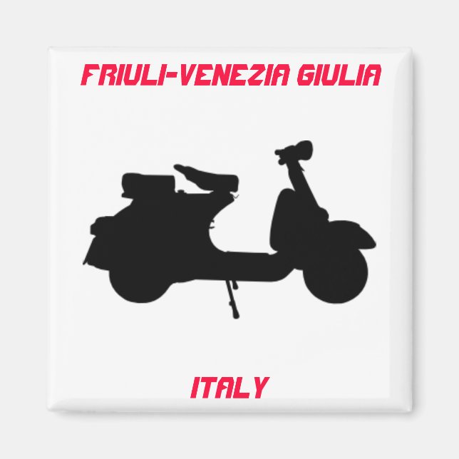 Scooter, Friuli-Venezia Giulia, Italy Magnet (Front)