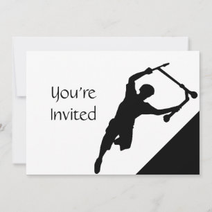 Scooter Fun Park Party Invite