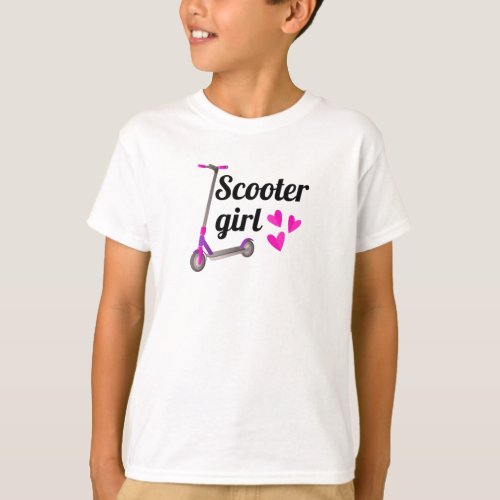 Scooter Gifts For Girls  Scootering Scooter Rider T_Shirt
