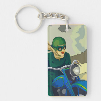 Scooter Girl Keychain